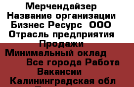 Мерчендайзер › Название организации ­ Бизнес Ресурс, ООО › Отрасль предприятия ­ Продажи › Минимальный оклад ­ 30 000 - Все города Работа » Вакансии   . Калининградская обл.,Приморск г.